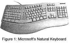 Figure 1: Microsoft's Natural Keyboard